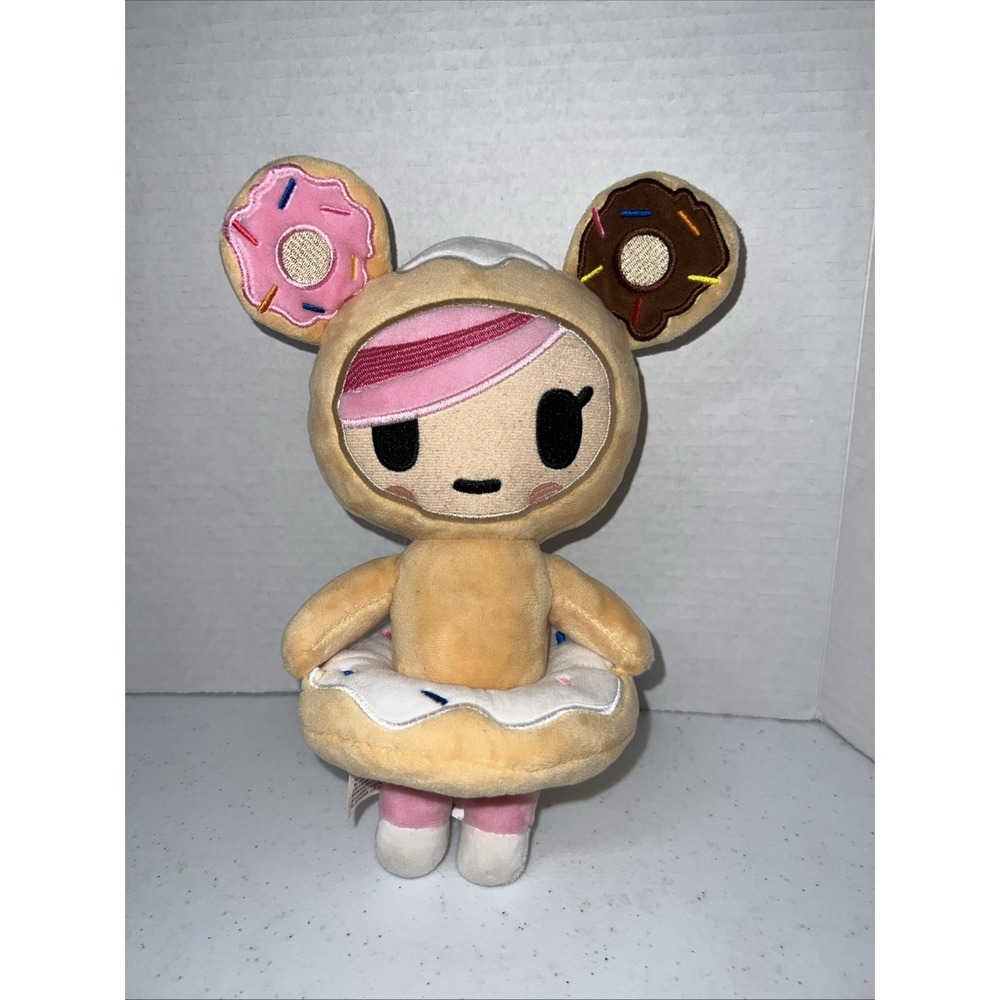 Tokidoki Donutella Plush Kawaii Japanese Neon Star Sprinkle Doll 9" Stuffed‎ Toy